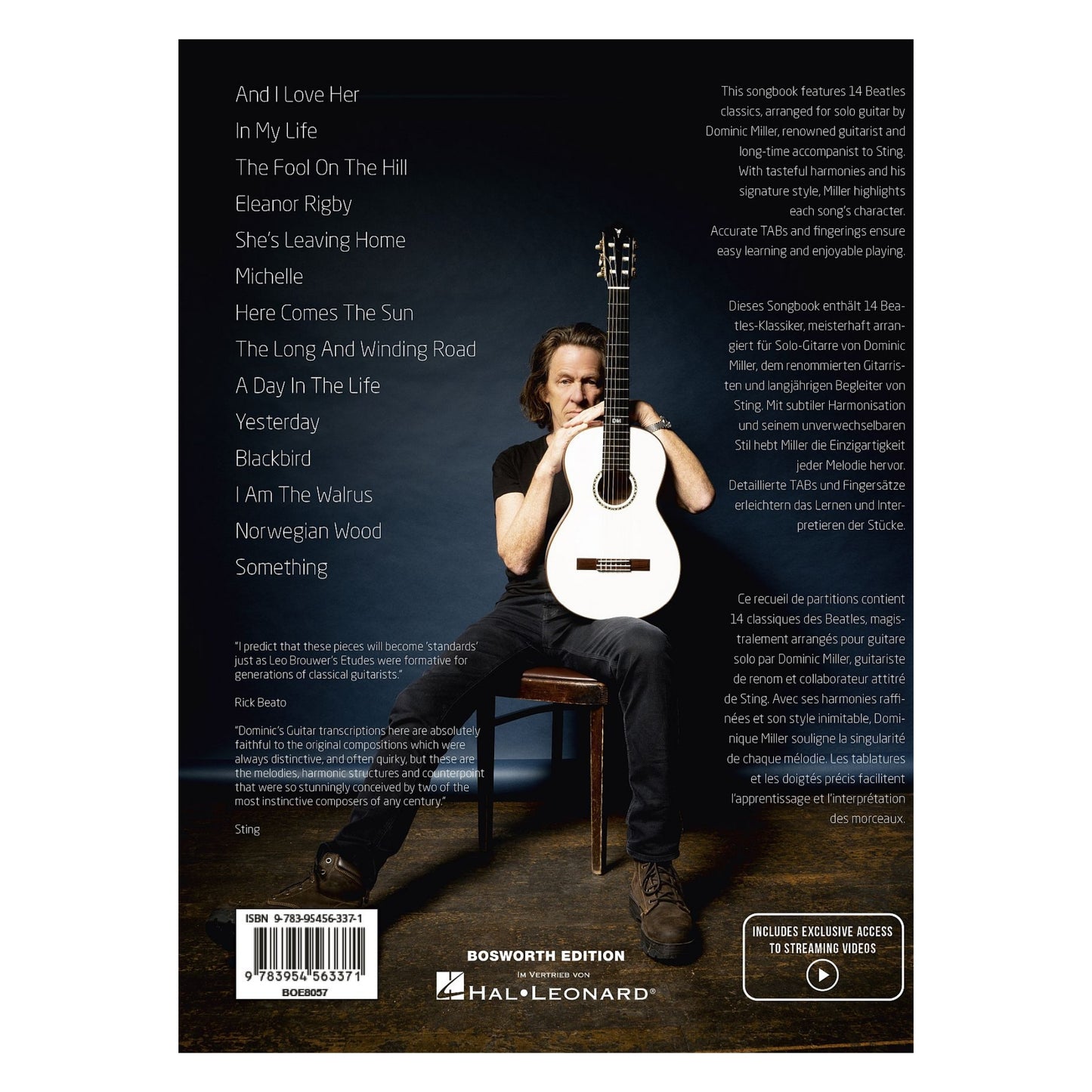 Songbook - The Beatles arranged by Dominic Miller